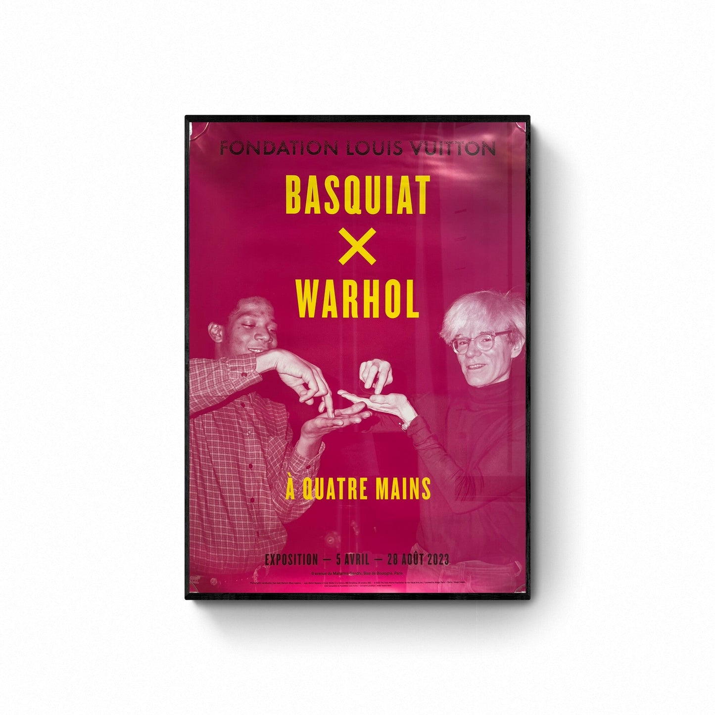 BASQUIAT x WARHOL - SET ORIGINALE DI MANIFESTI DELLA MOSTRA - FONDATION VUITTON PARIS - 2023