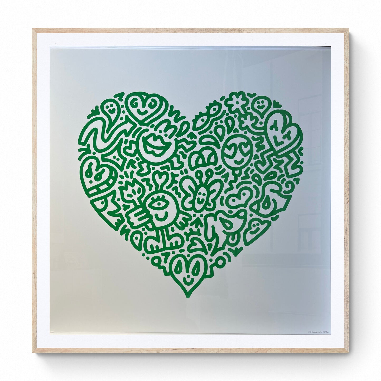 Pop Heart, Bug Embrace- Mr Doodle Screen Print