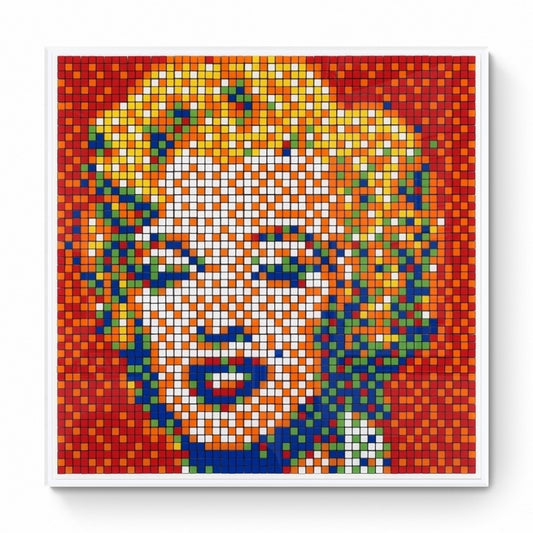 INVADER-  Rubik Shot Red Marilyn