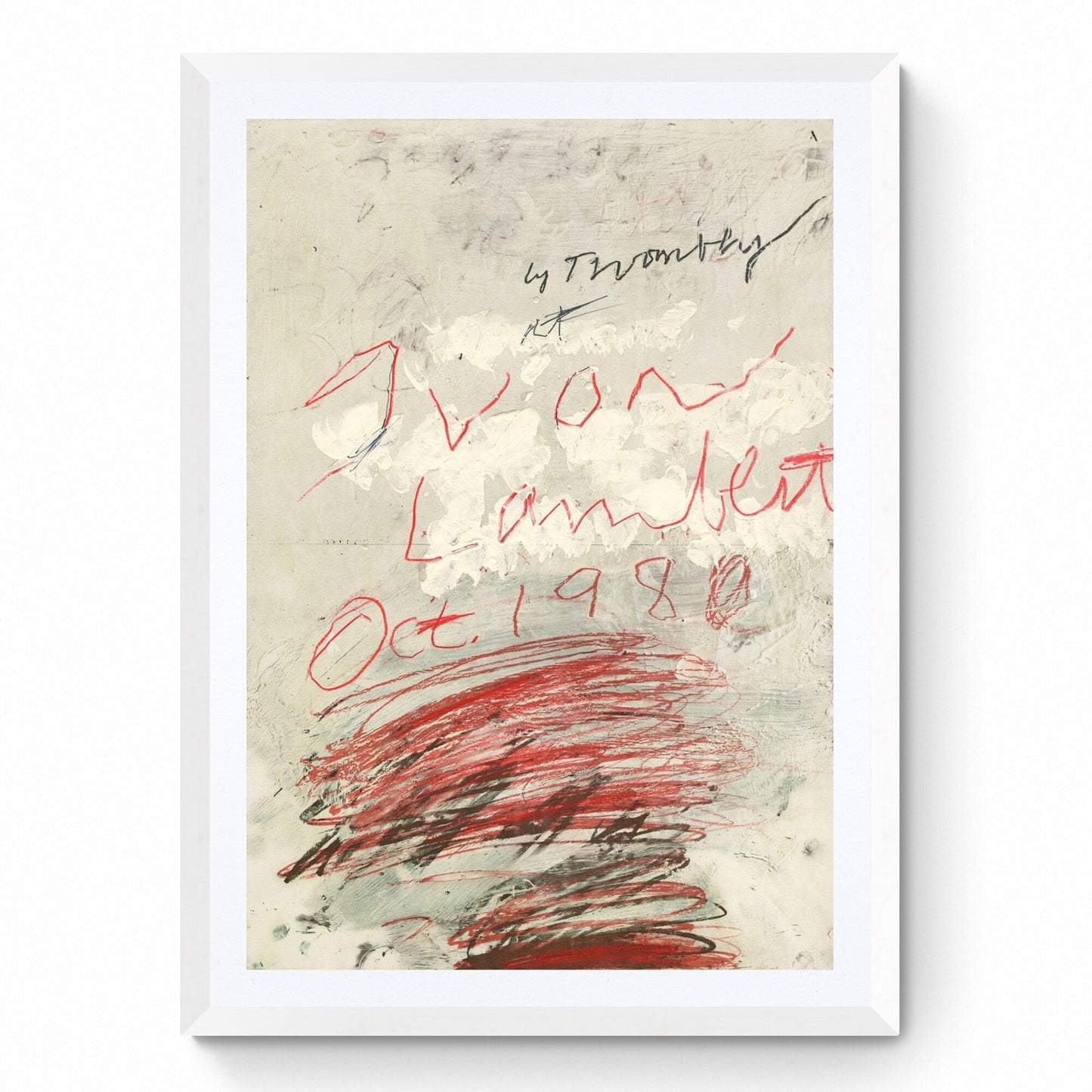 CY Twombly - Progetto di poster