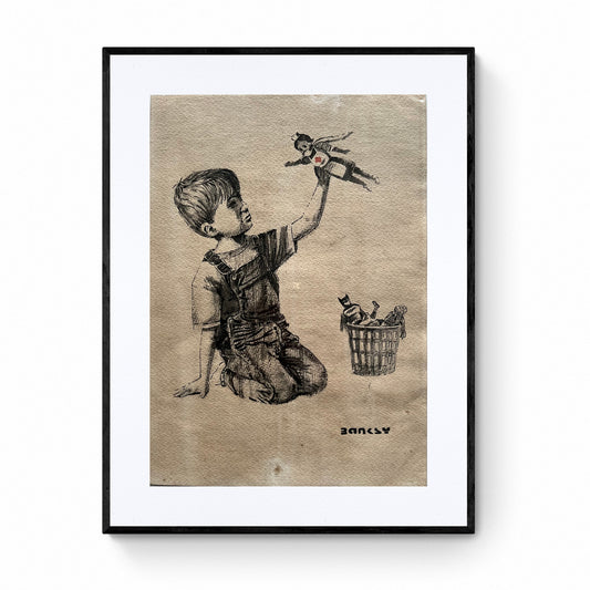 BANKSY x MOMA - Game Changer - Drawing on art paper