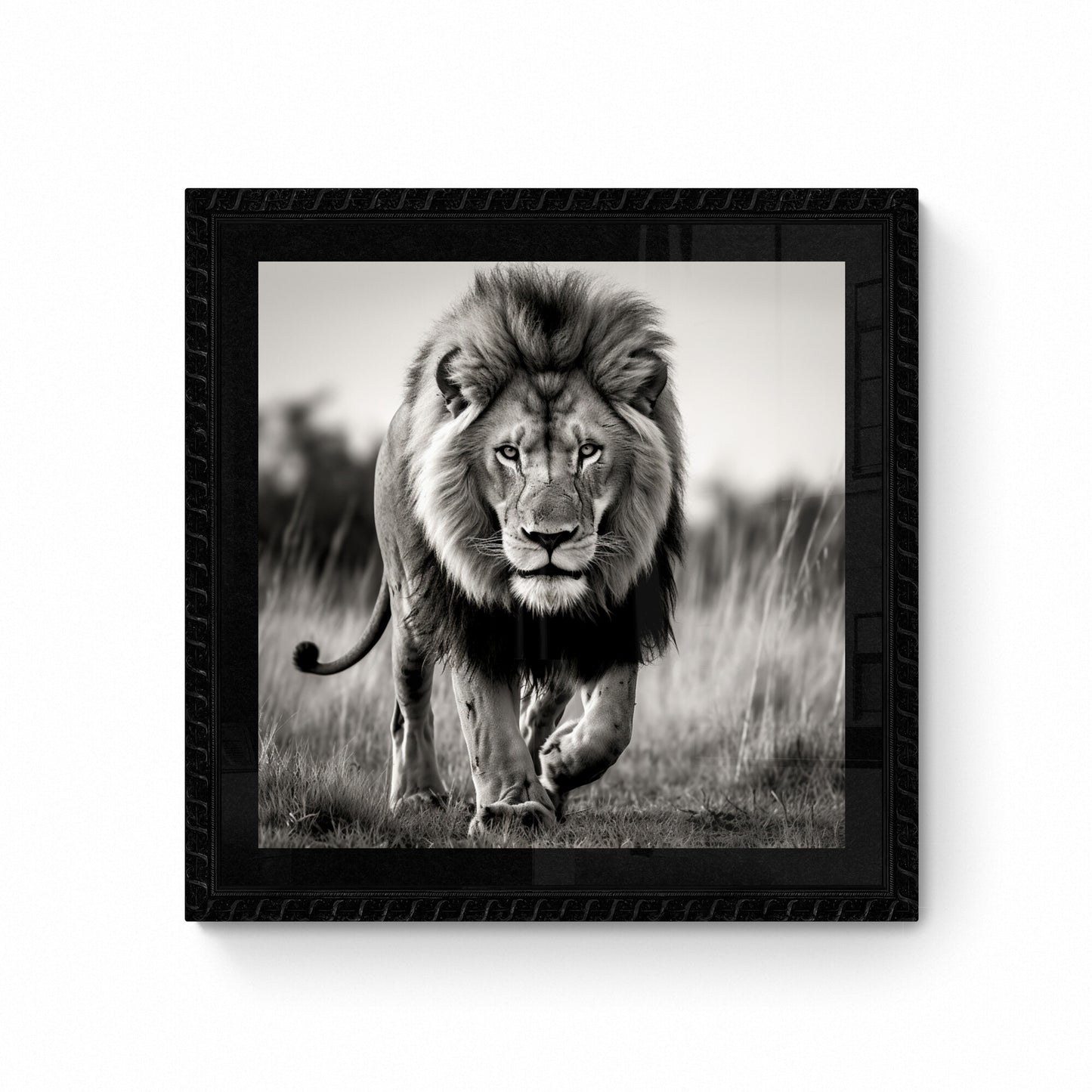 George Cameron, El majestuoso león en movimiento, 2023 Fotografía