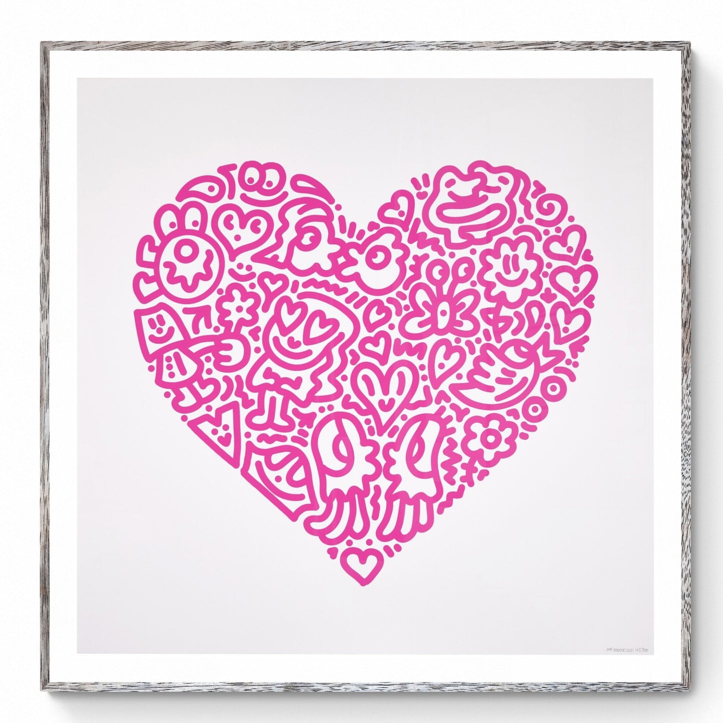 Pop Heart, Jellyfish Passion - Mr Doodle Screen Print