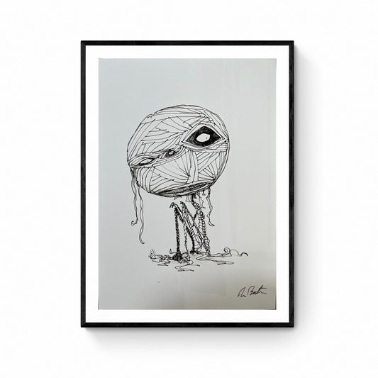 Tim Burton, OysterBoy, impresión oficial firmada