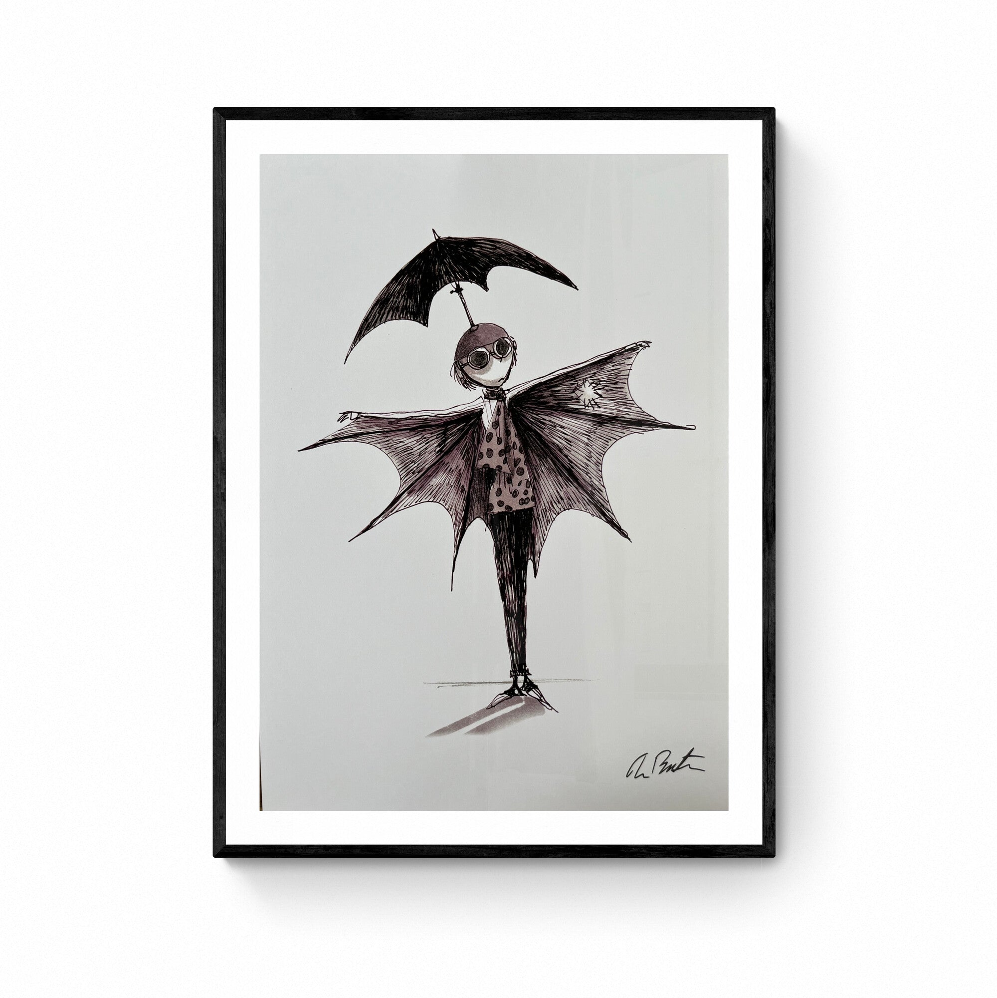 Tim Burton Set of 4 official signed prints