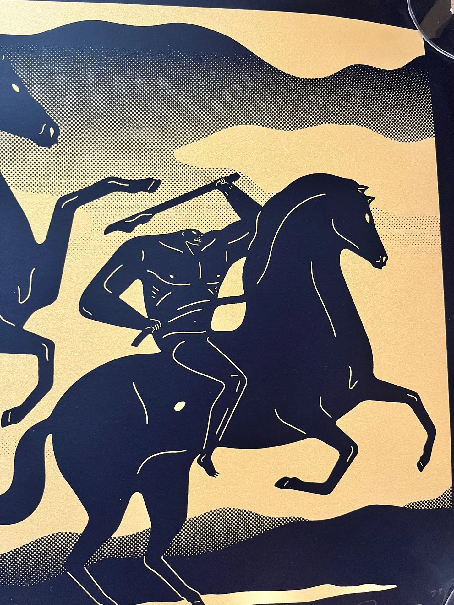 Cleon Peterson -THE FOUR HORSEMAN (Gold) 2023 LYNART STORE