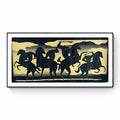 Cleon Peterson -THE FOUR HORSEMAN (Gold) 2023 - Screen printing