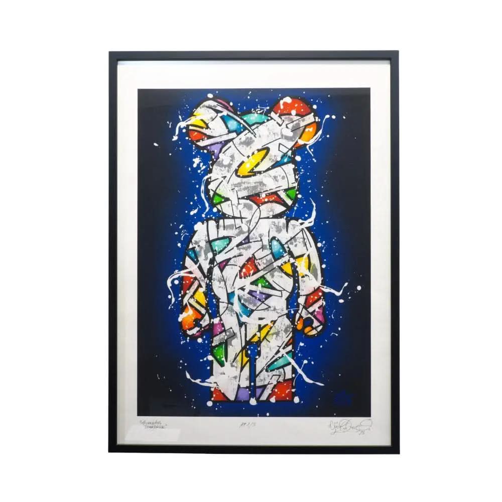 Cren, Funkhaus Bearbrick #3, 2024 - Original digigraphy on Hahnemühle fine art paper, 290 gsm