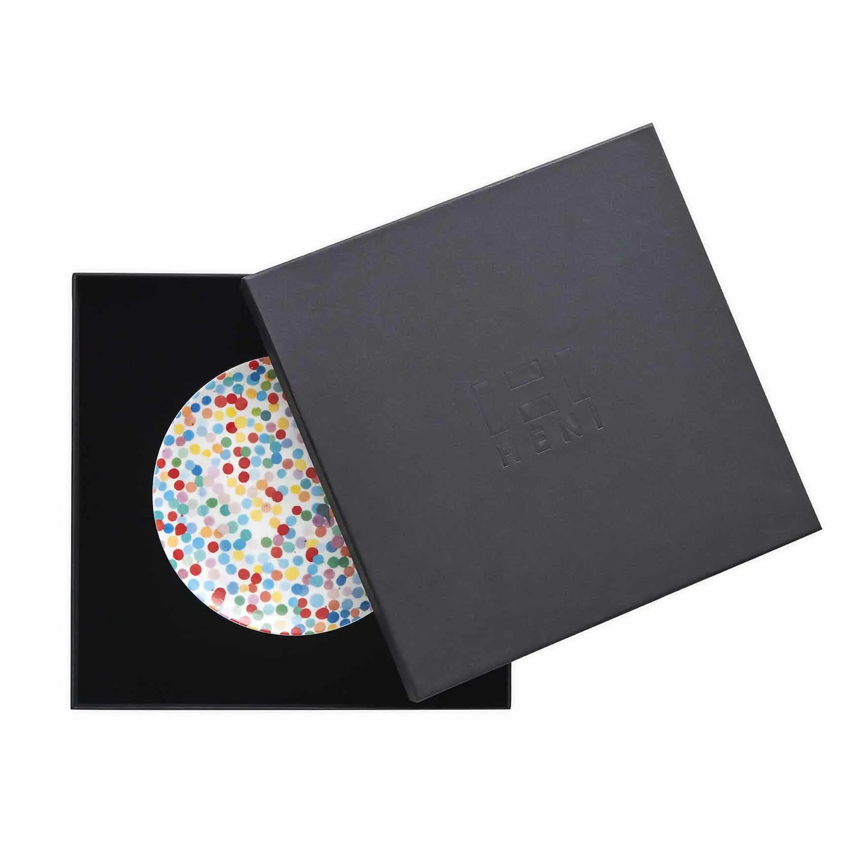 Damien Hirst - All Over Dot Assiette (Medium) - Sérigraphiée  Currency Dot design LYNART STORE