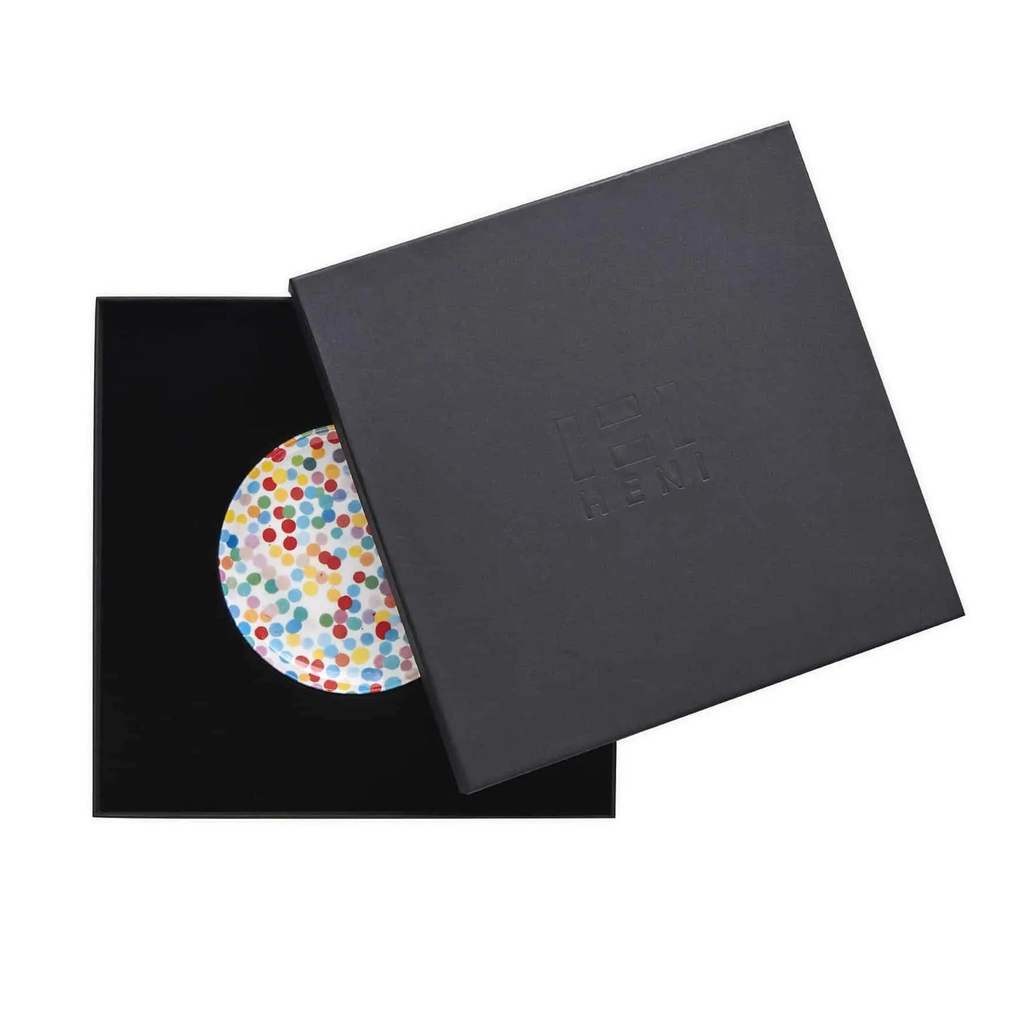 Damien Hirst - All Over Dot Assiette (Petite) Sérigraphiée Currency Dot design LYNART STORE