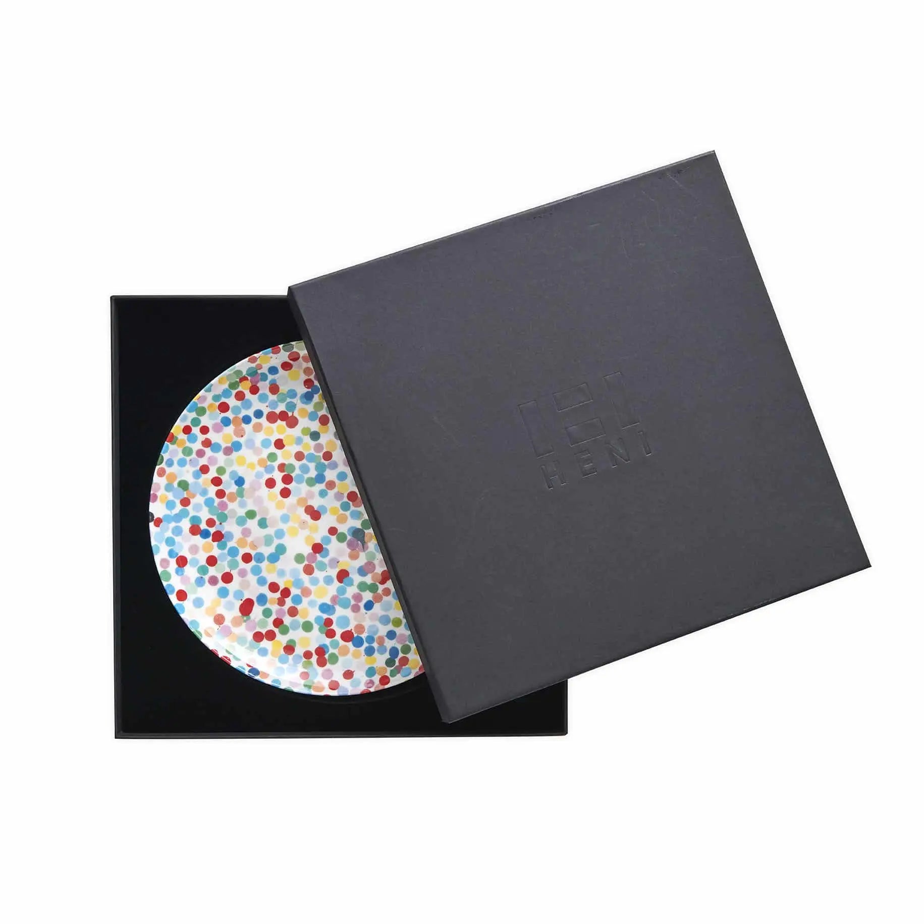 Damien Hirst - All Over Dot Large Assiette sérigraphiée, Design Currency Dots LYNART STORE