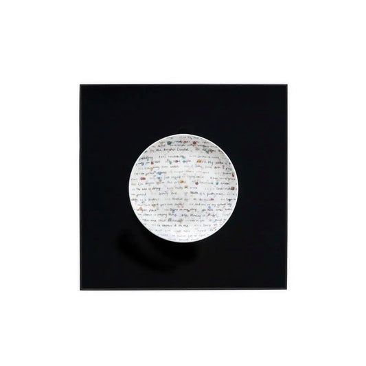 Damien Hirst - All Over Text Small Plate - screen–printed with a vibrant Currency Dot design - SAVE from 20% LYNART STORE