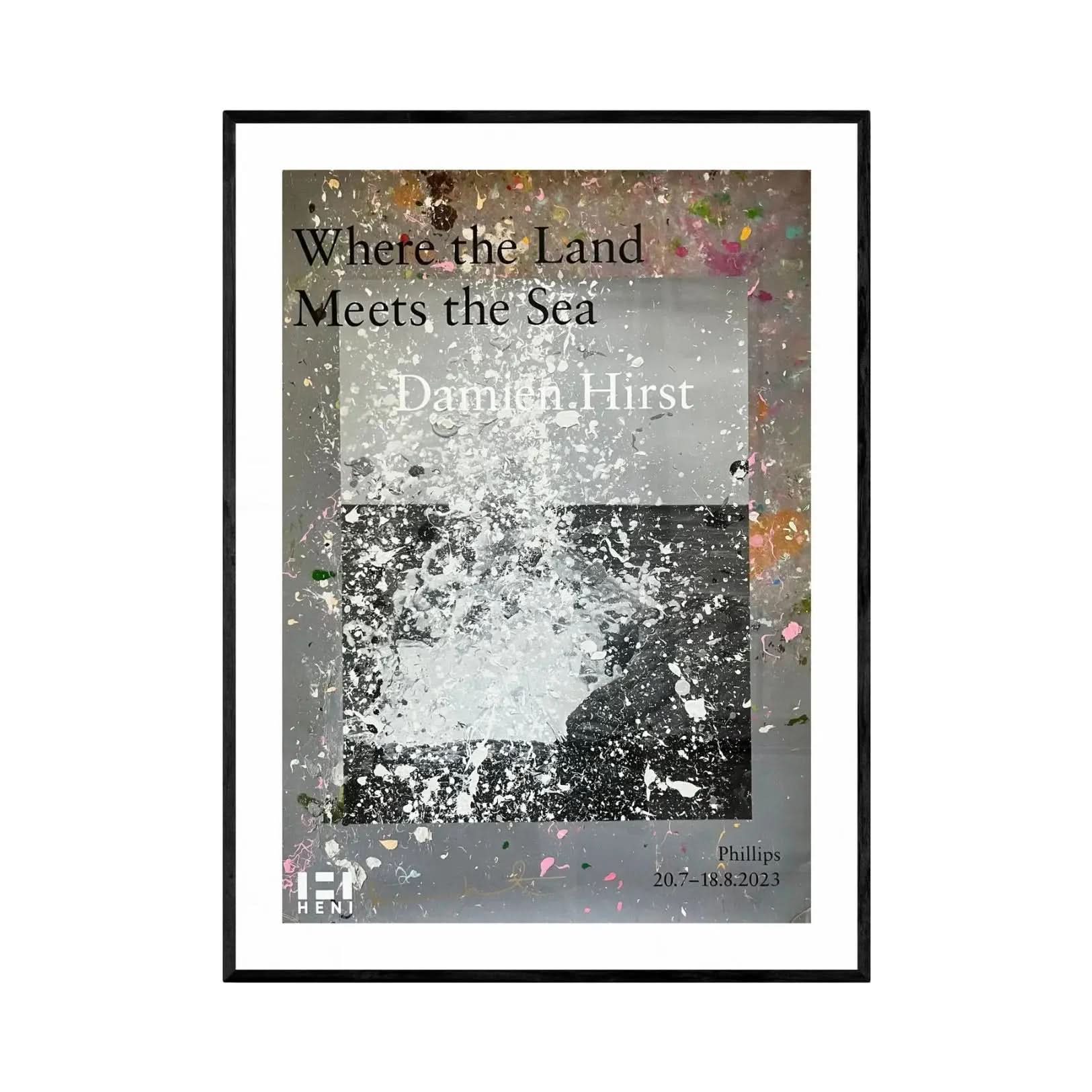 Damien Hirst, Lithographie Signée à la main « When the Land Meets the Sea » LYNART STORE