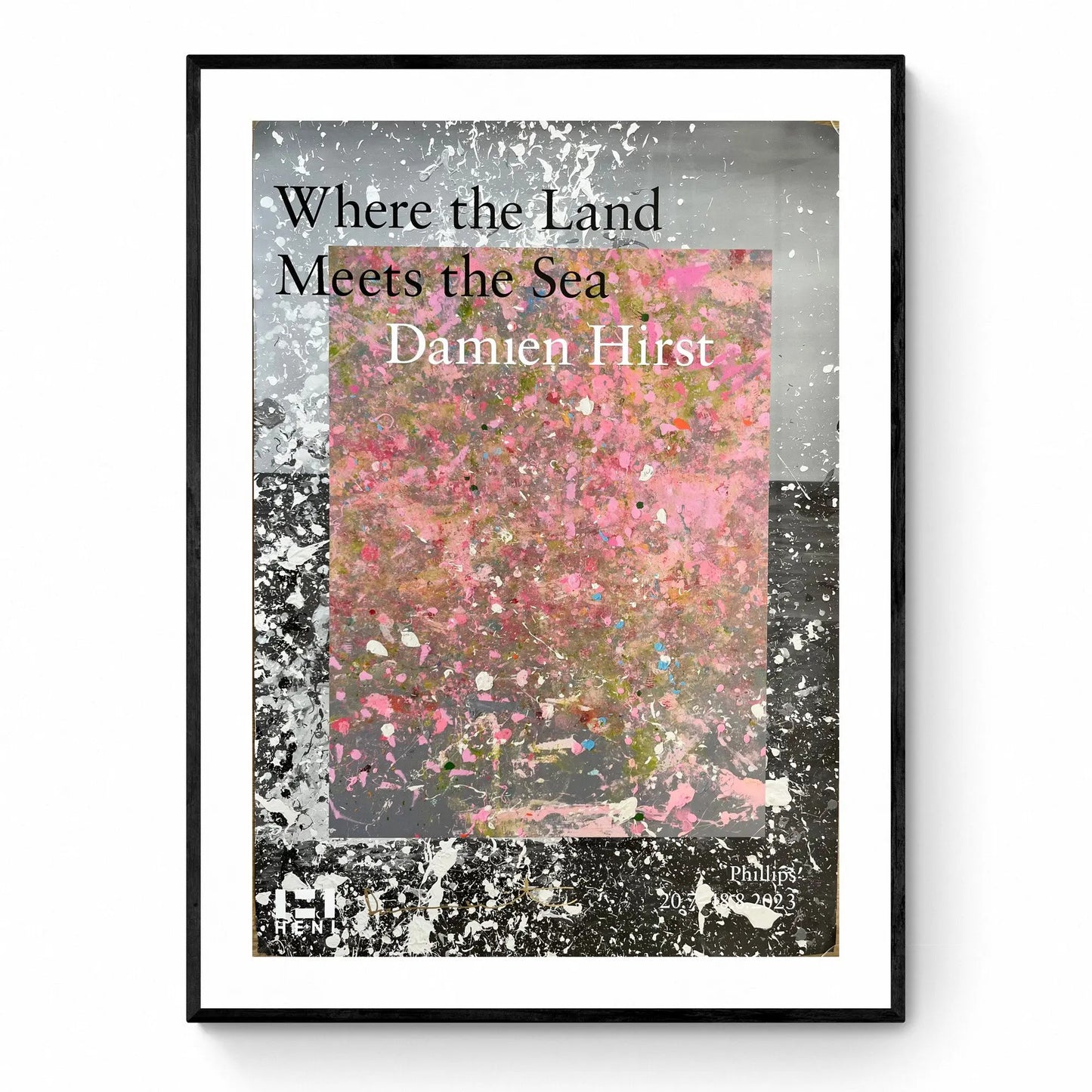 Damien Hirst, Lithographie Signée à la main « When the Land Meets the Sea » LYNART STORE