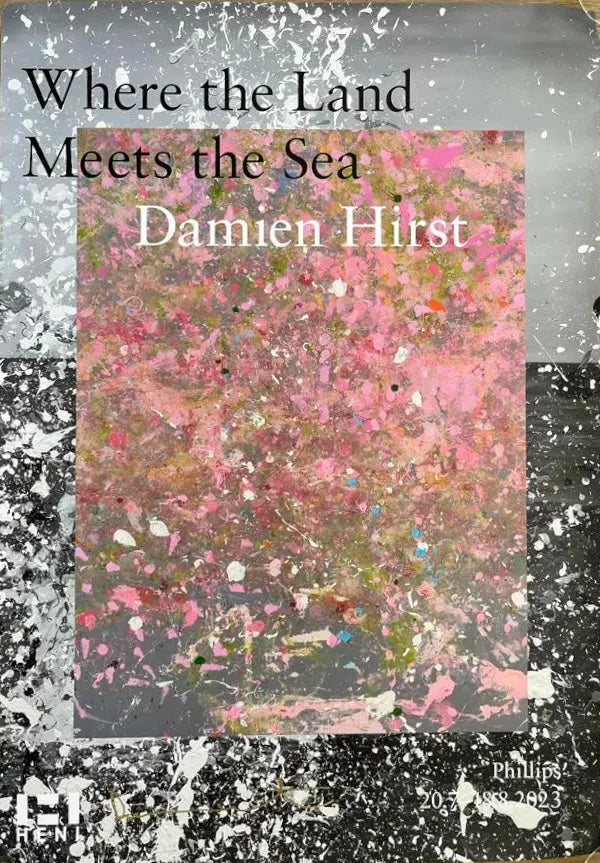 Damien Hirst, Lithographie Signée à la main « When the Land Meets the Sea » LYNART STORE