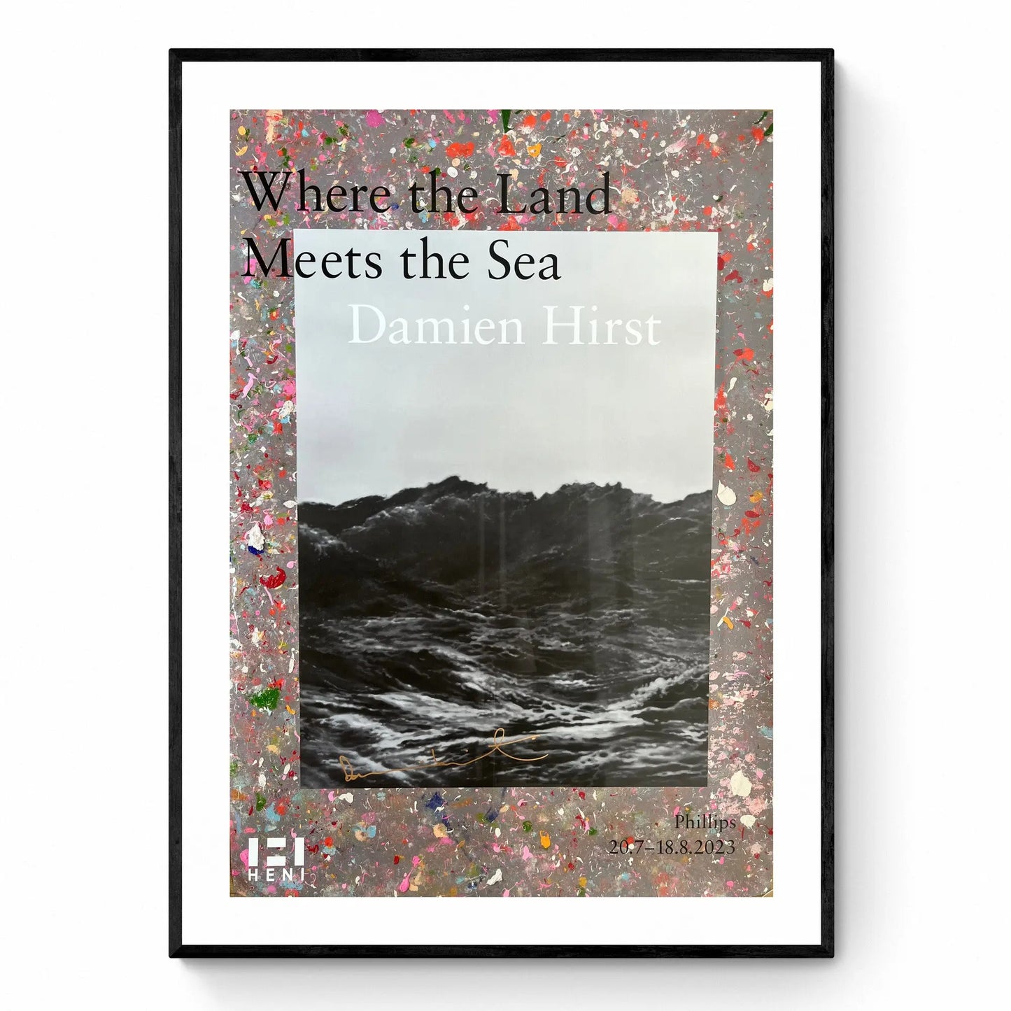 Damien Hirst, Lithographie Signée à la main « When the Land Meets the Sea » LYNART STORE