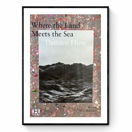 Damien Hirst, Lithographie Signée à la main « When the Land Meets the Sea » LYNART STORE