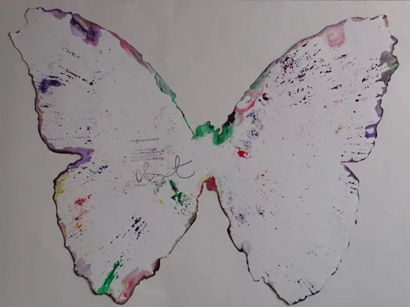 Damien Hirst, Signed Butterfly Spin Painting, 2009 LYNART Store