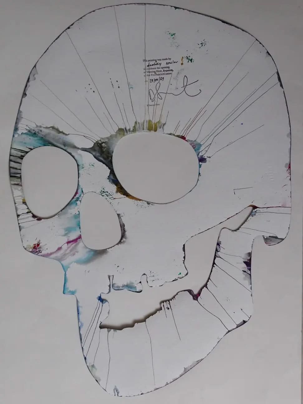 Damien Hirst, Skull Spin Painting (2009) LYNART Store