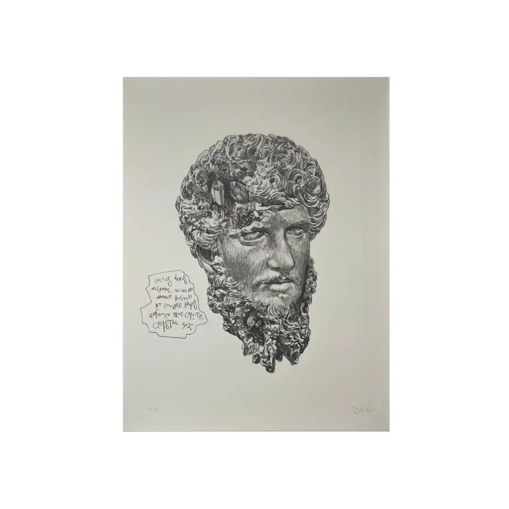 Daniel Arsham -  Eroded Classical Print - Lucius Verus LYNART STORE