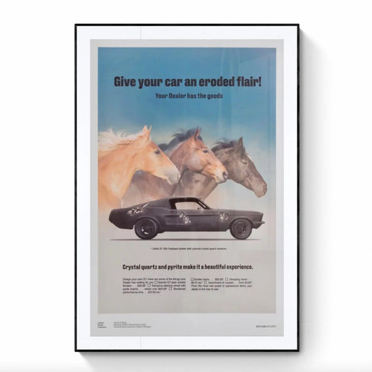 Daniel Arsham — Fictional Advertisement Poster - Mustang 350 GT LYNART STORE