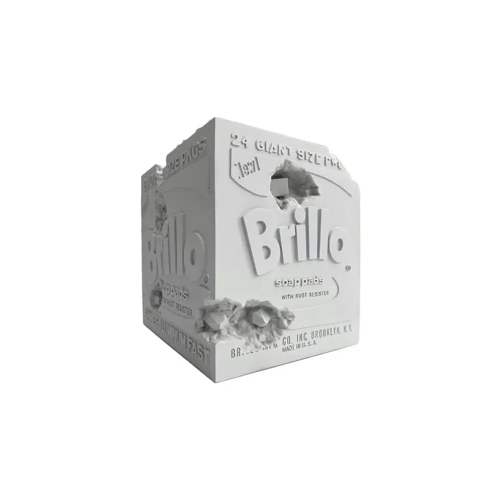 Daniel Arsham x Andy Warhol Brillo Box Blue, 2020 - Resin sculpture 