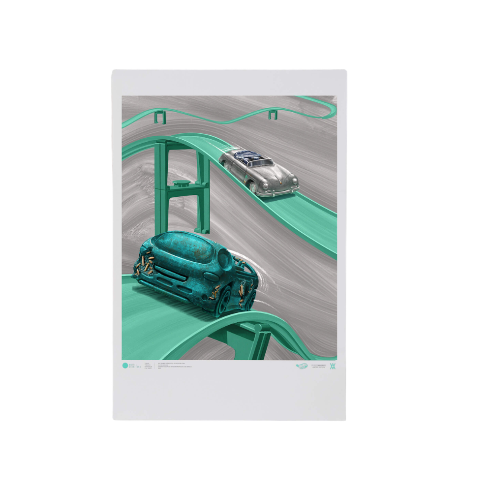 Daniel Arsham - Legends Archive Lap 2 Poster (2023) I Limited Edition