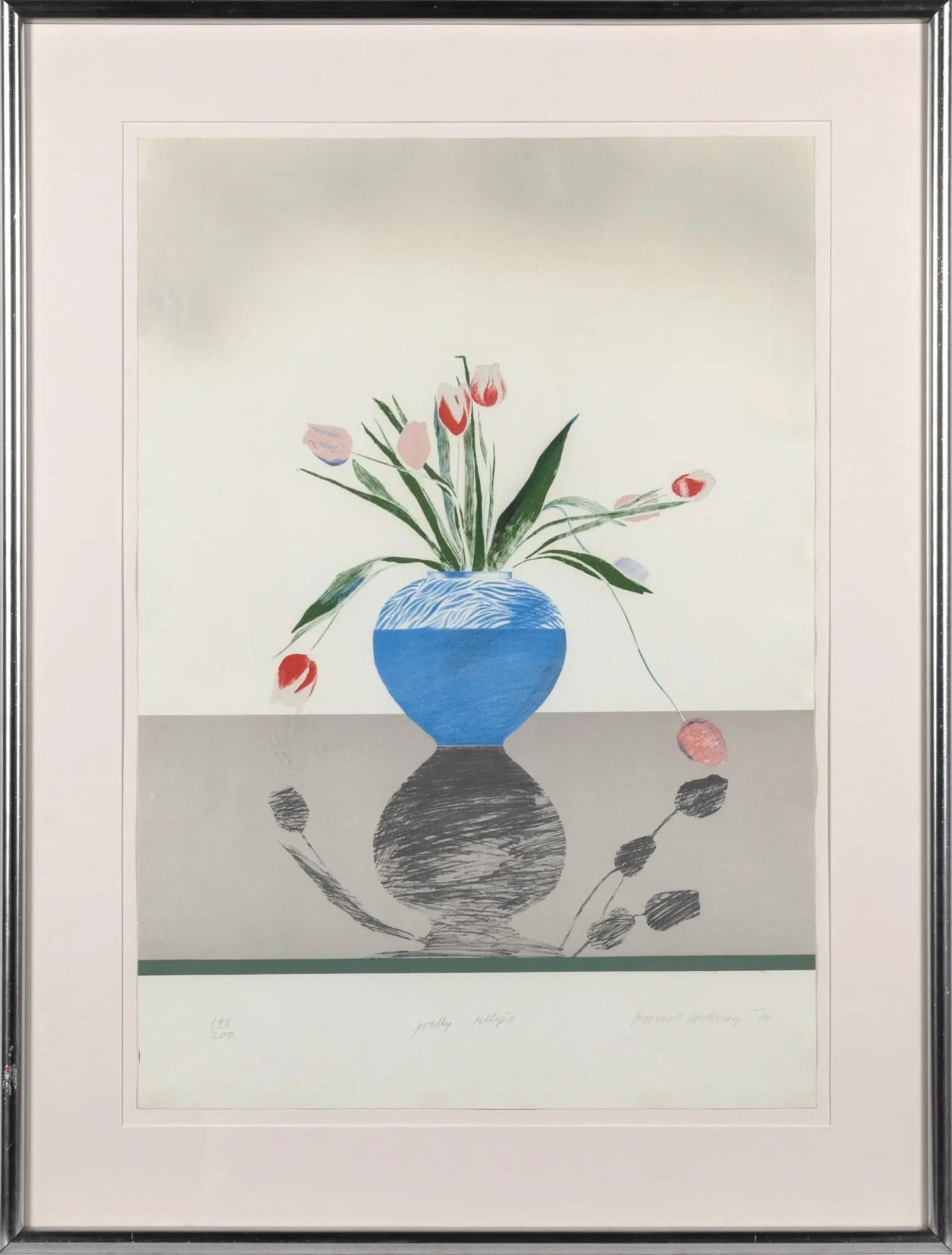 David Hockney - PRETTY TULIPS (1970) LYNART STORE