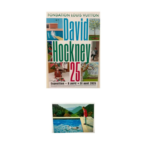 David Hockney, Cartes postale + Print originale de l'exposition- Fondation Louis Vuitton, 2025 (Copie) LYNART Store