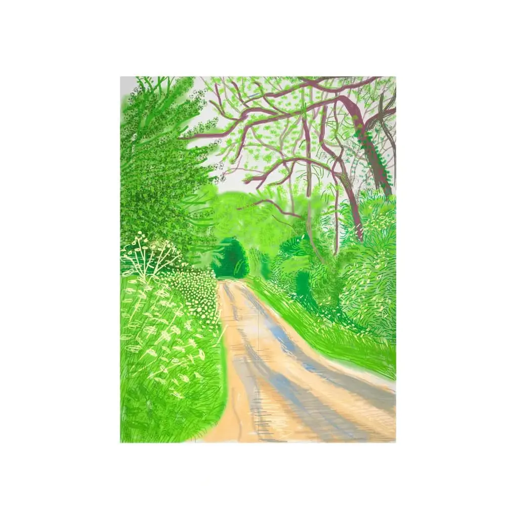 David Hockney, The Arrival of Spring in Woldgate, East Yorkshire in 2011 (twenty eleven) – 16 May - inkjet print 