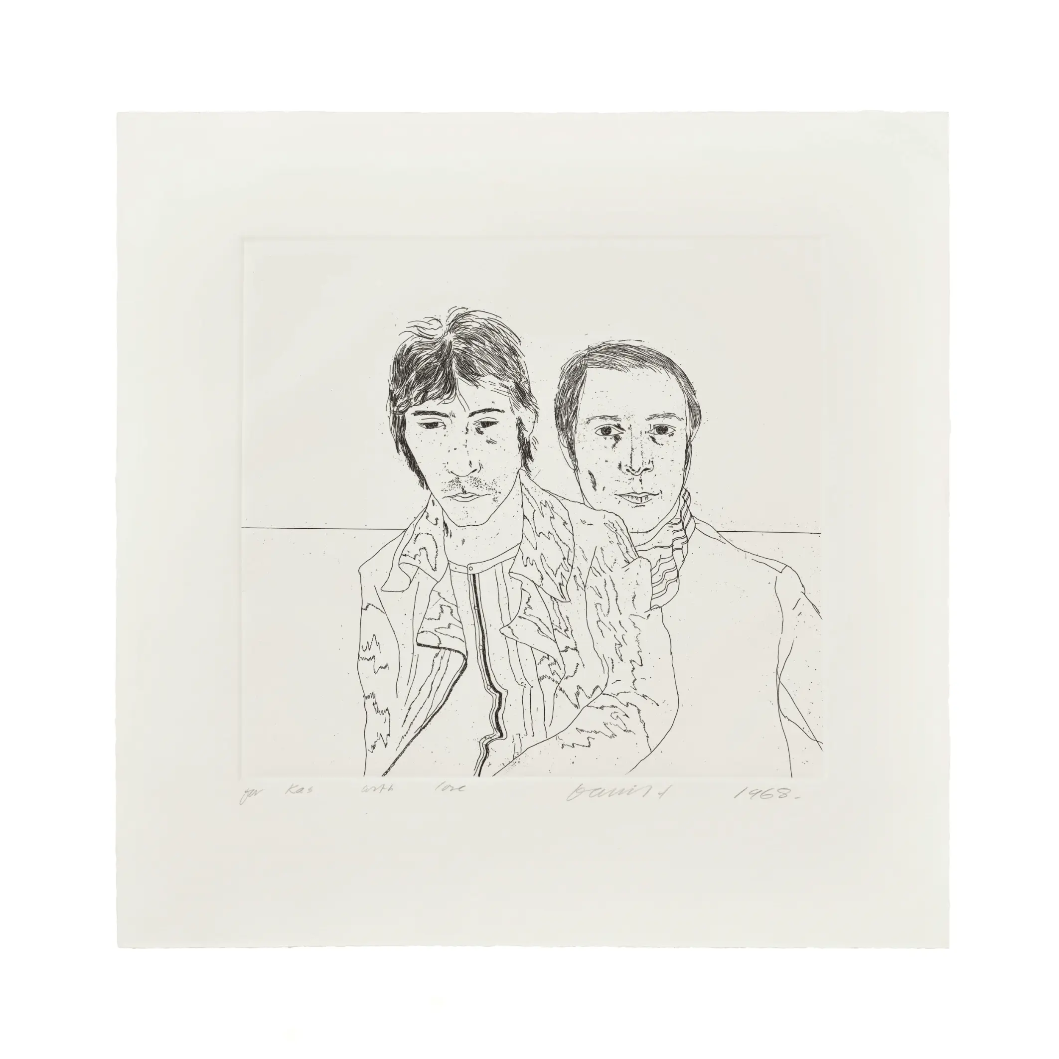 David Hockney, Ossie and Mo (S.A.C. 66, M.C.A.T. 64), 1968 LYNART STORE