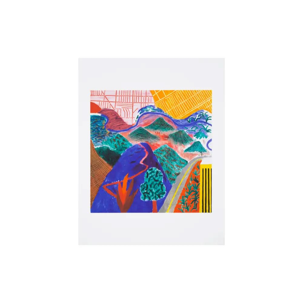 David Hockney – Outpost Drive, Hollywood 1980 (2017) – LYNART STORE