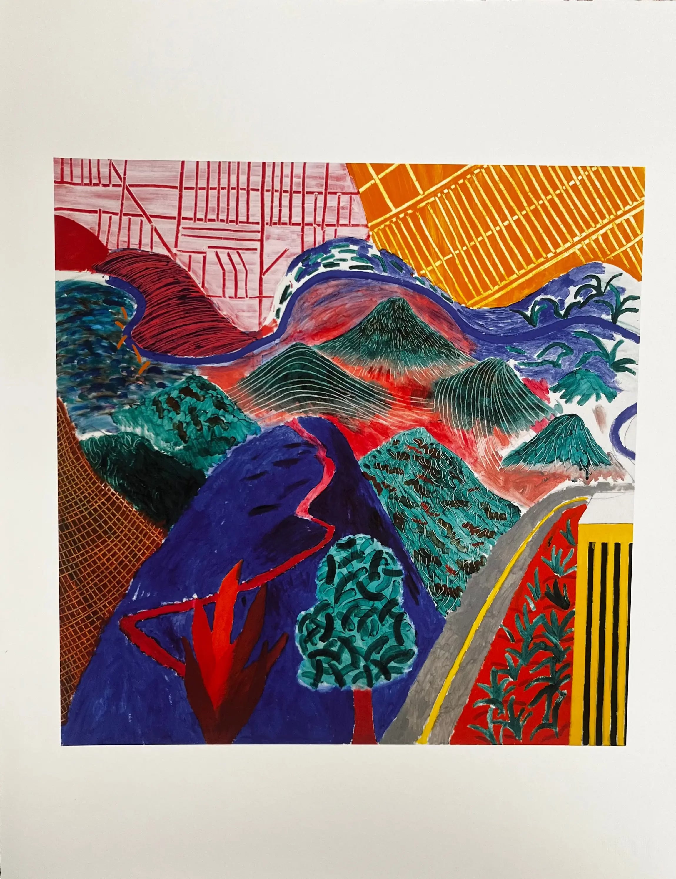 David Hockney, Outpost Drive, Hollywood 1980 (2017) LYNART STORE