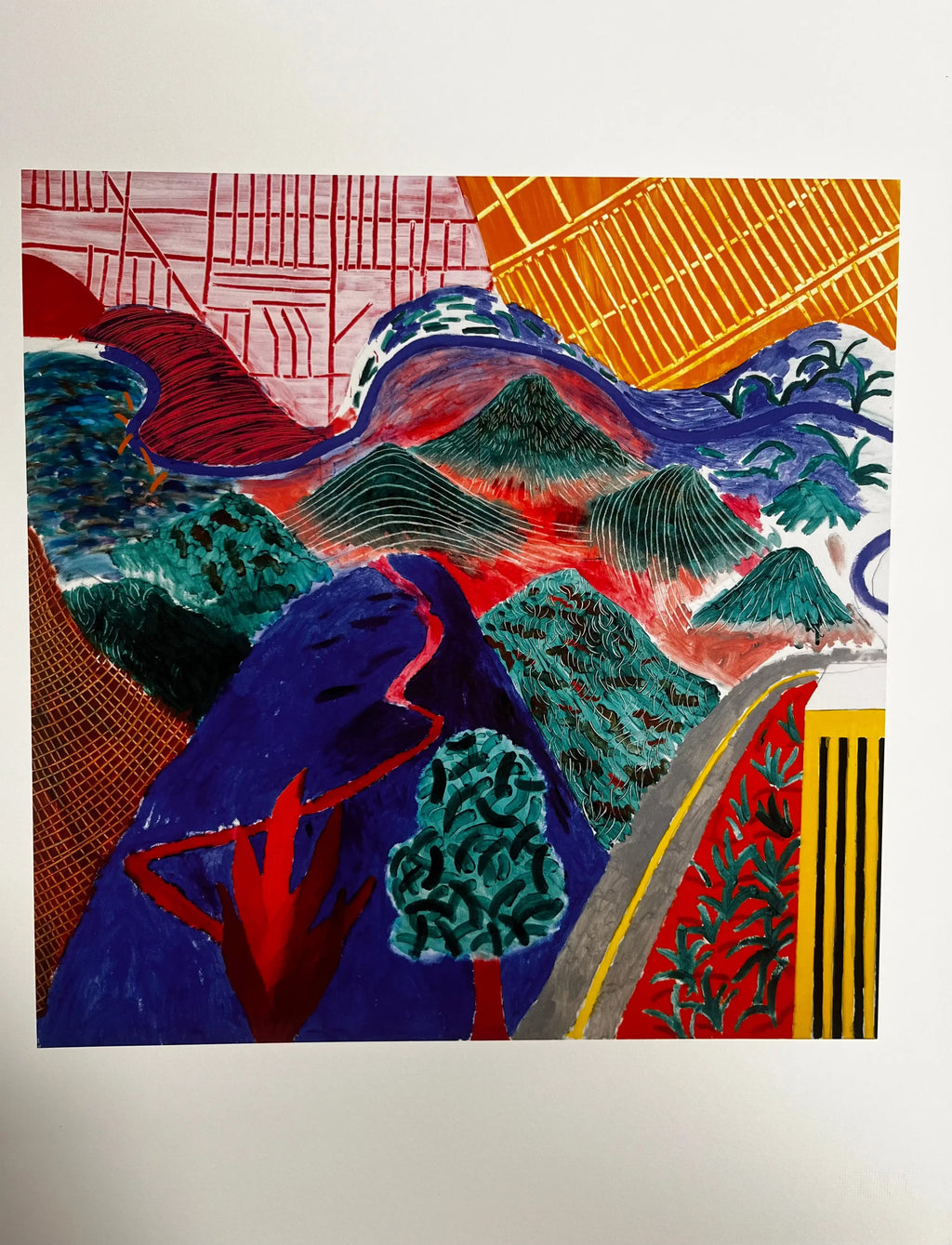 David Hockney, Outpost Drive, Hollywood 1980 (2017) LYNART STORE