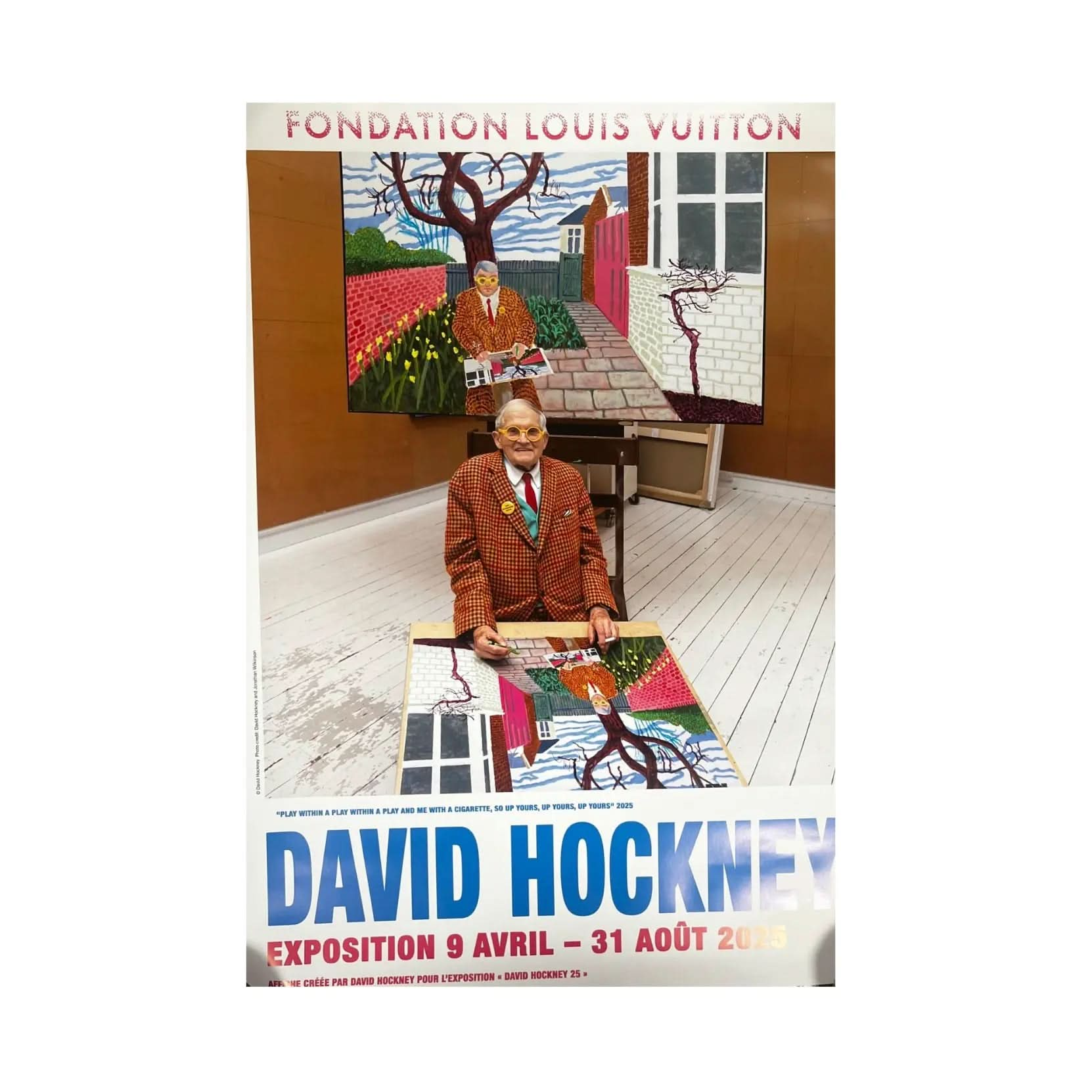 David Hockney, Print originale de l'exposition - FONDATION VUITTON PARIS, 2025 I LYNART STORE