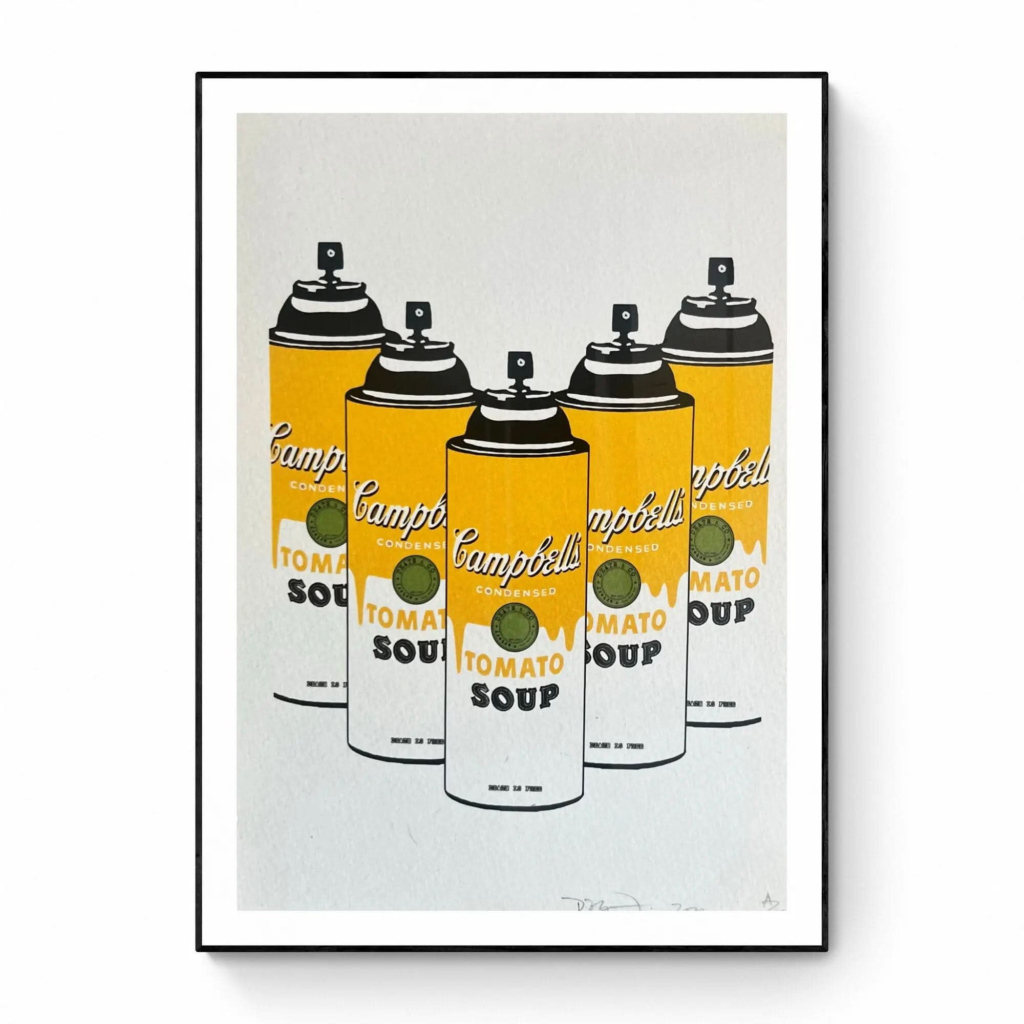 Death NYC- Campbell's (Yellow) - SCREEN PRINT - Screen print signed and numbered by the artist
