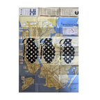 Death NYC- Carte de Metro Unique- Pochoir , 2012 - Spray paint stencil on metro map