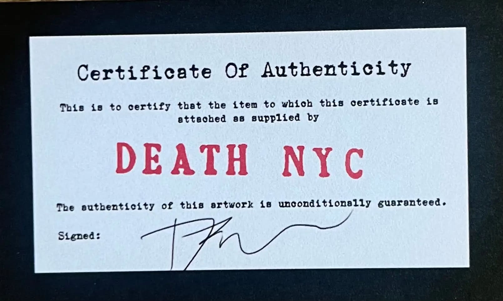 Death NYC – Coca Cola Screen Print (Signed) | Limited Edition 100
