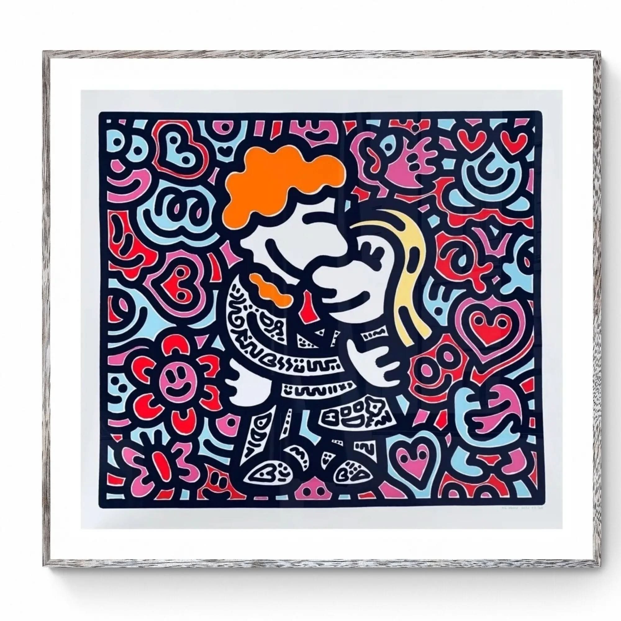 Doodle Hug - Mr Doodle - 6-color screenprint on Somerset 420 gsm paper
