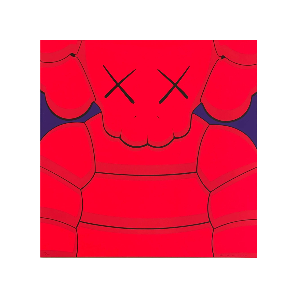 KAWS – What Party (Hellrot) AP