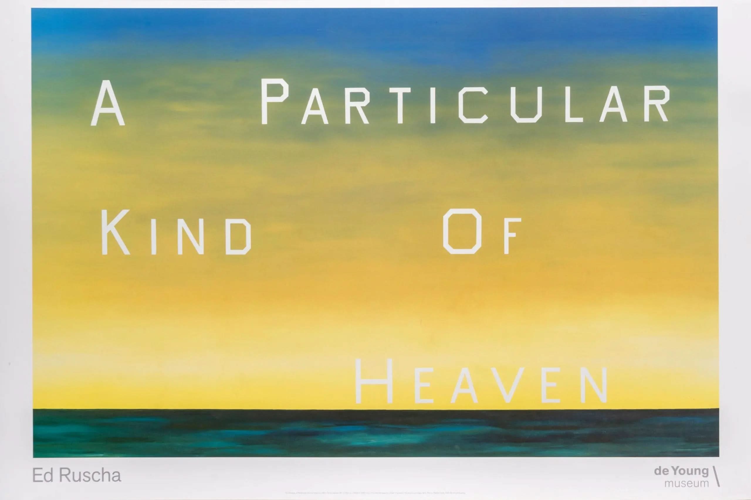 Ed Ruscha, A particular kind of heaven - Exhibition poster