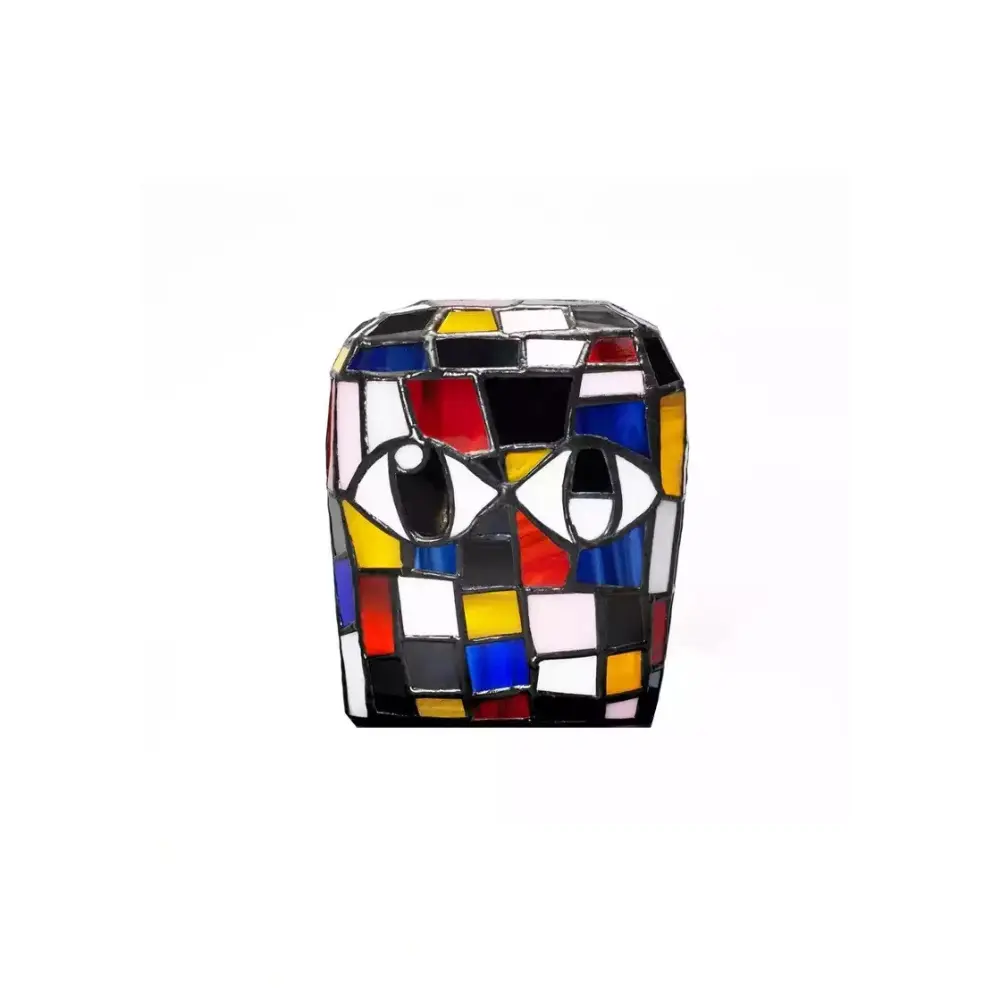 Eddie Martinez – Blockhead Lamp (2020) - Stained glass