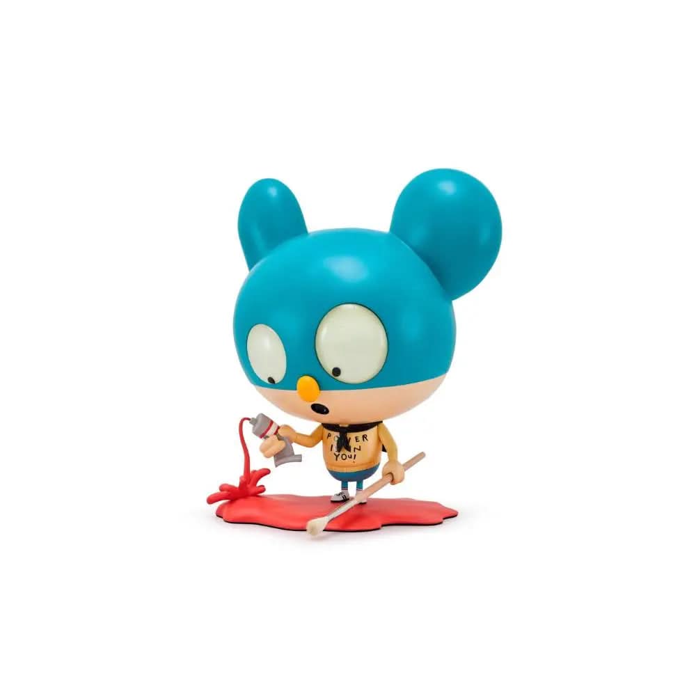 Edgar Plans - ARTIST HERO (Red), 2021 - Mixed media sculpture (fiberglass and metal)