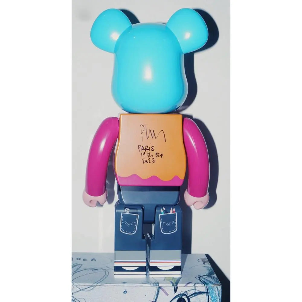 Edgar Plans x 1000% Be@rbrick "Power is in you!" 2023 Edition signée L.Y.N.A.R.T Store