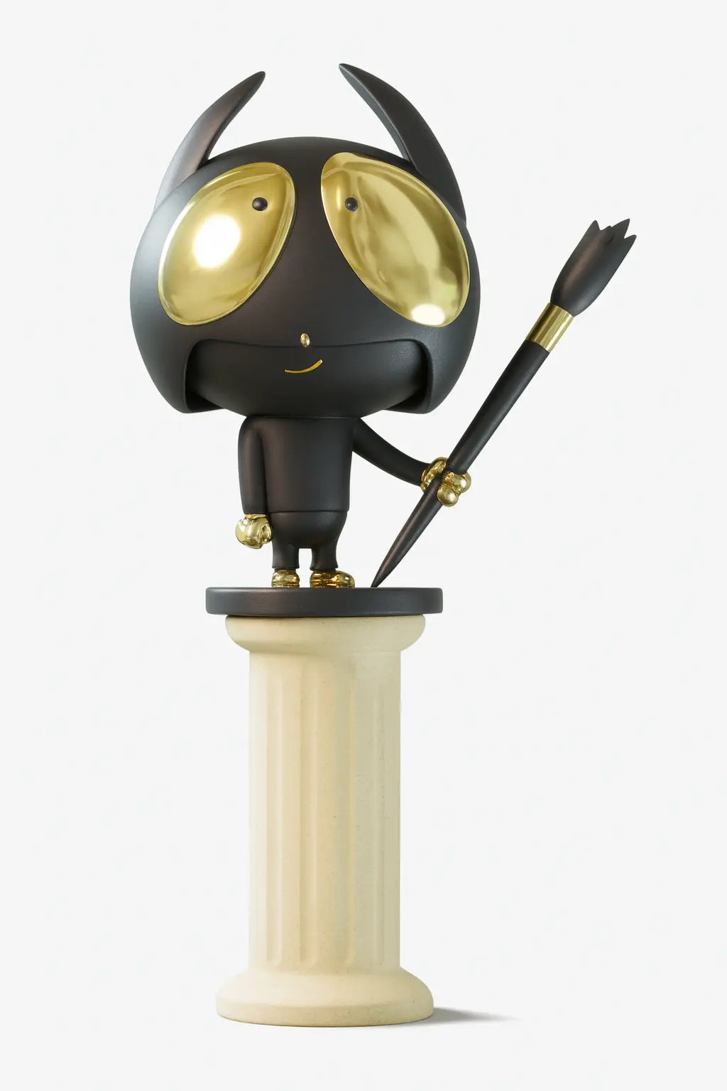 Edgar Plans, Heroic White Art Toy Gold Edition (2023) LYNART STORE