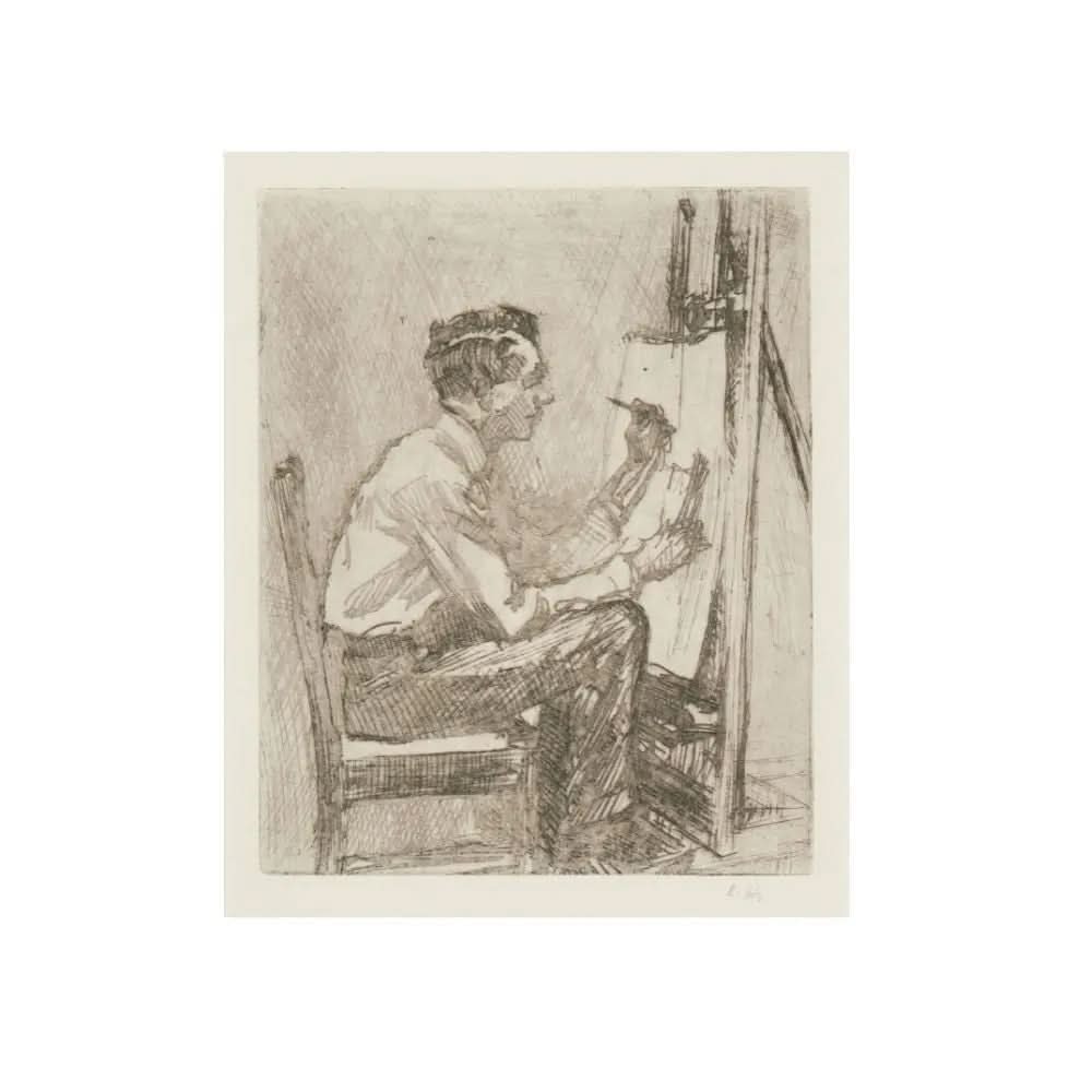 Edward Hooper - Portrait of Walter Tittle (1918) LYNART STORE