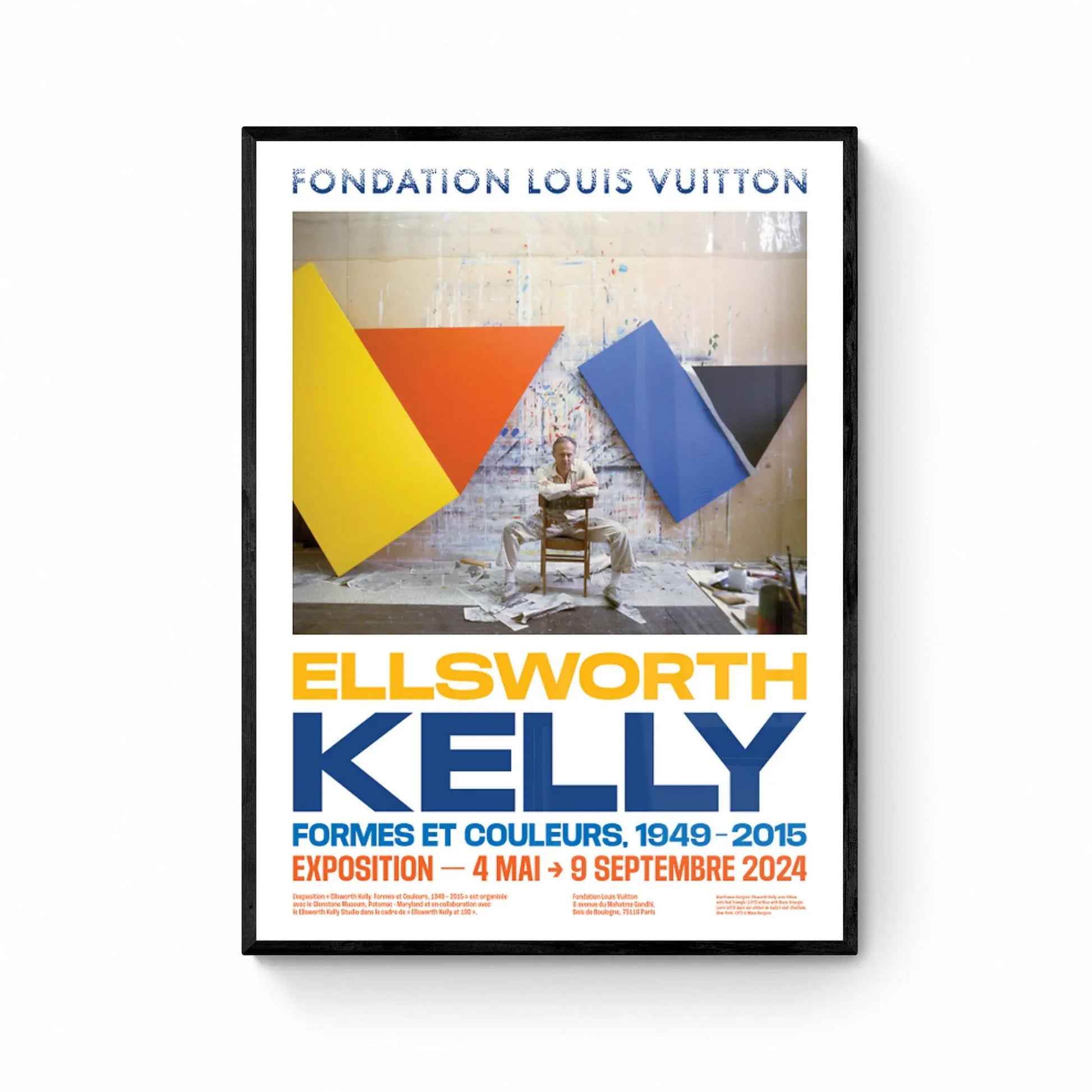 Ellsworth Kelly - Print originale de l'exposition - FONDATION VUITTON PARIS - 2024 LYNART STORE