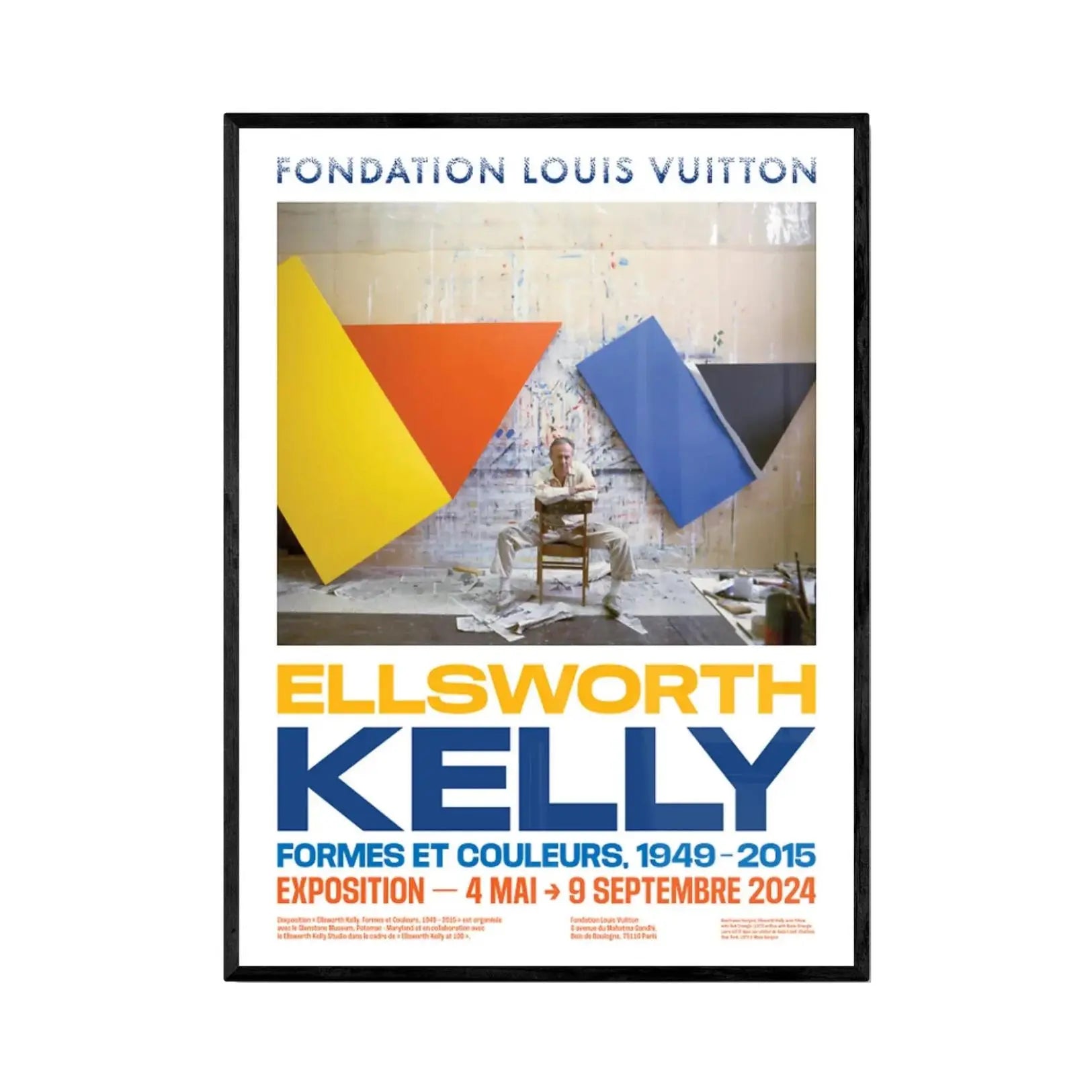 Ellsworth Kelly, Print originale de l'exposition - FONDATION VUITTON PARIS, 2024 LYNART STORE