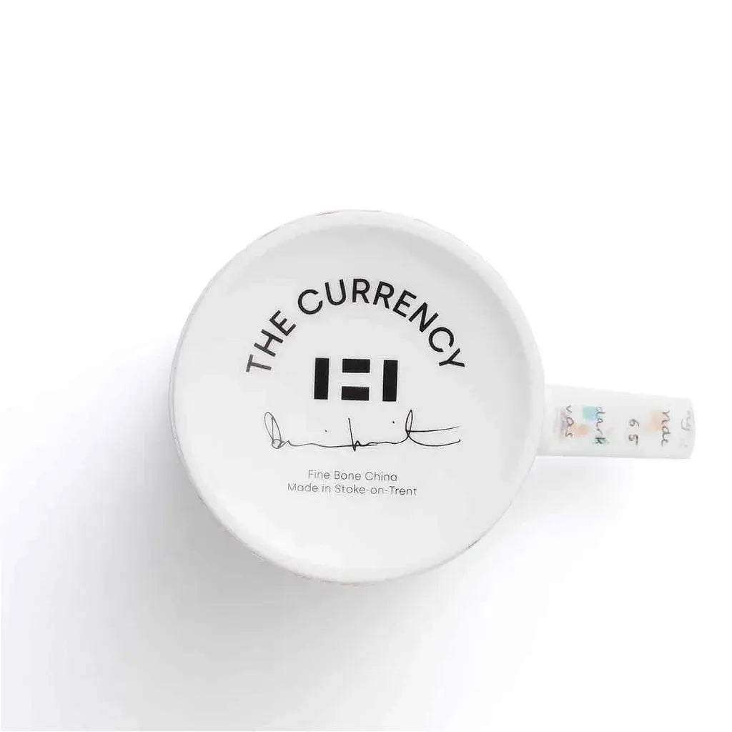 Ensemble de 2 Damien Hirst - All Over Dot Mug - The Currency + The Currency (Text) LYNART STORE