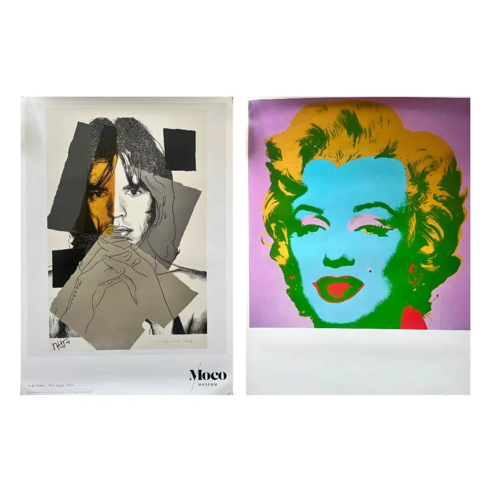 Ensemble de 2 Sérigraphies Offset - Andy Warhol x MocoMuseum L.Y.N.A.R.T Store